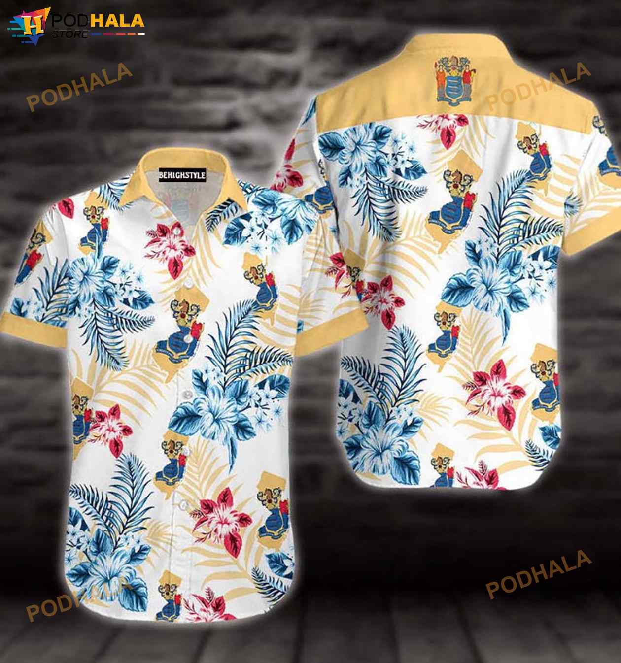 New Jersey Proud 3D Funny Hawaiian Shirt New Jersey Proud 3D Funny Hawaiian Shirt
