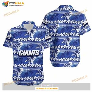 New York Giants Coconut Trees NFL Gift For Fan Hawaii Shirt