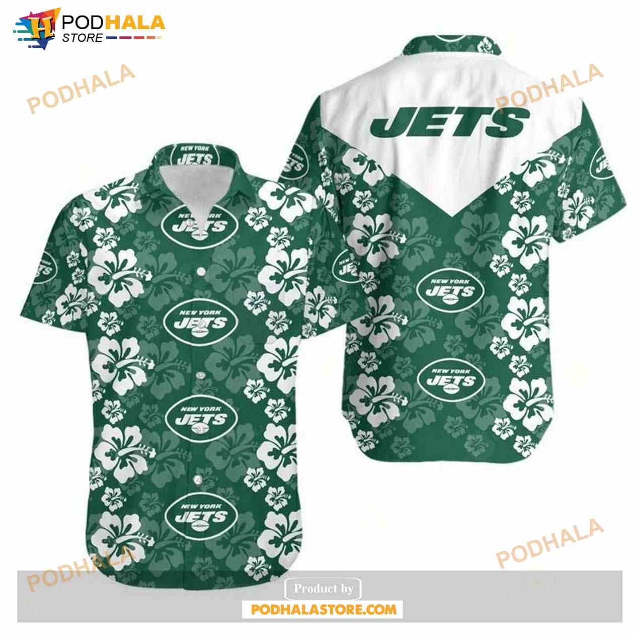 New York Jets Flowers Hot New Style Hawaii Shirt Summer Collection New York Jets Flowers Hot New Style Hawaii Shirt Summer Collection