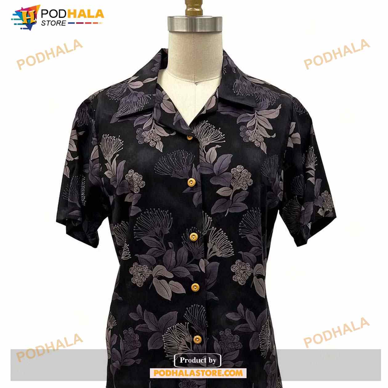 Ohia Black Camp Funny Hawaiian Shirt Ohia Black Camp Funny Hawaiian Shirt