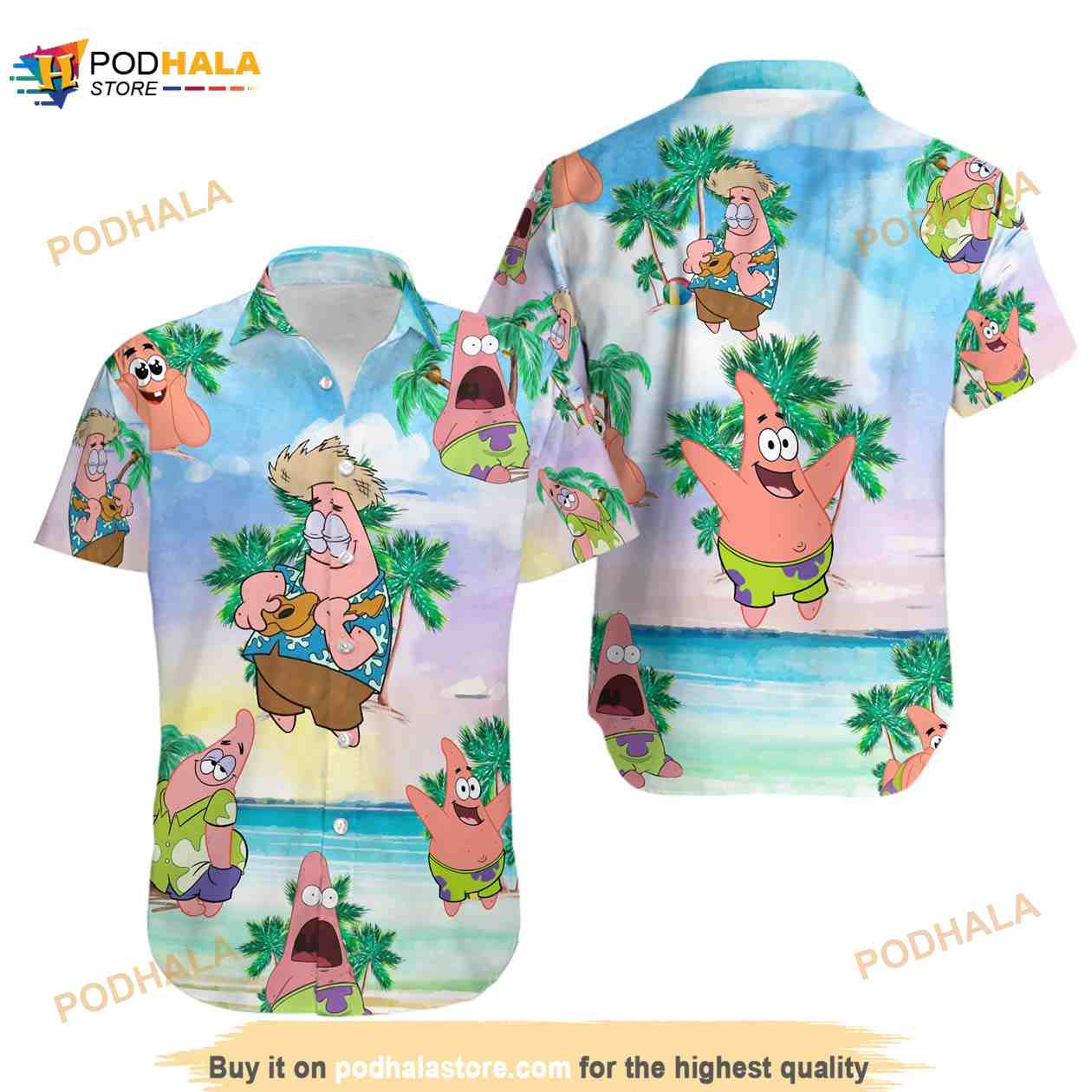 Patrick Star Hawaiian Aloha Funny Hawaiian Shirt Patrick Star Hawaiian Aloha Funny Hawaiian Shirt
