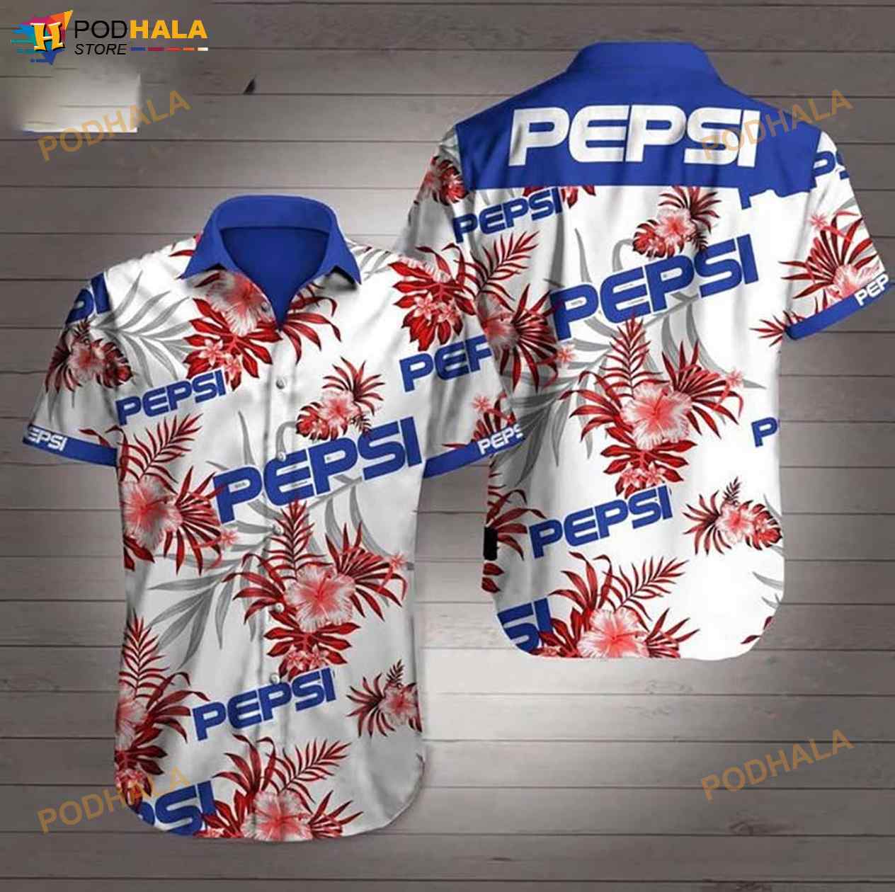 Pepsi Logo Short Sleeve Hawaii Shirt Pepsi Logo Short Sleeve Hawaii Shirt