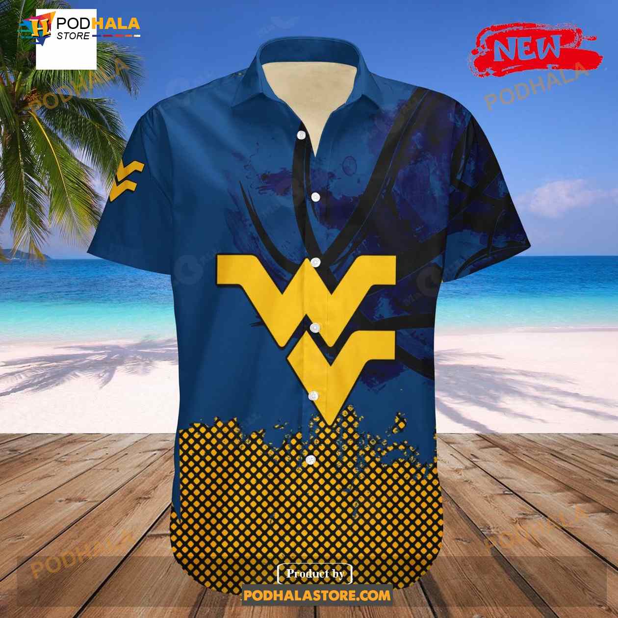 Personalized West Virginia Mountaineers NCAA Basketball Net Grunge Pattern Funny Hawaiian Shirt Personalized West Virginia Mountaineers NCAA Basketball Net Grunge Pattern Funny Hawaiian Shirt