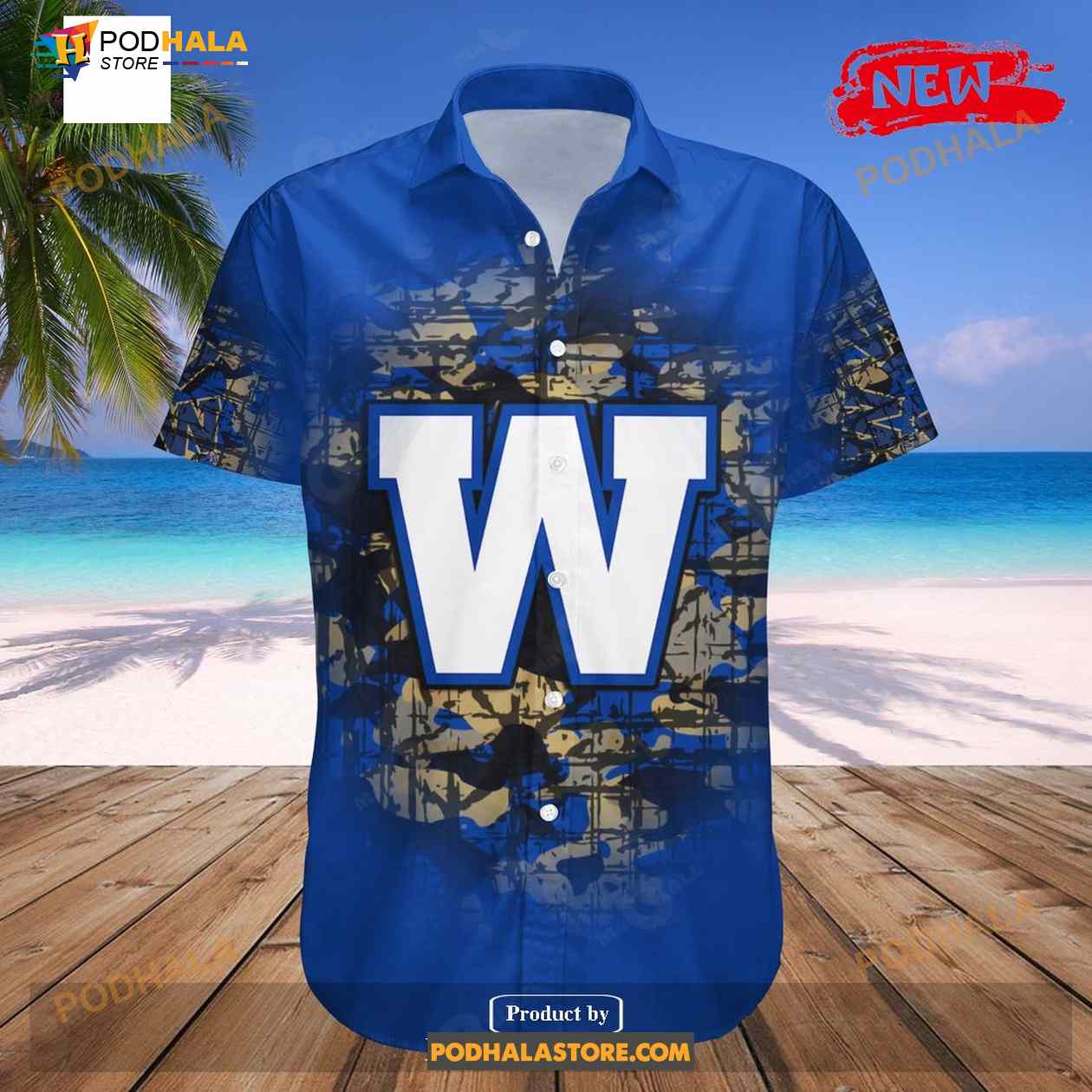 Personalized Winnipeg Blue Bombers NCAA Camouflage Vintage Personalized Winnipeg Blue Bombers NCAA Camouflage Vintage