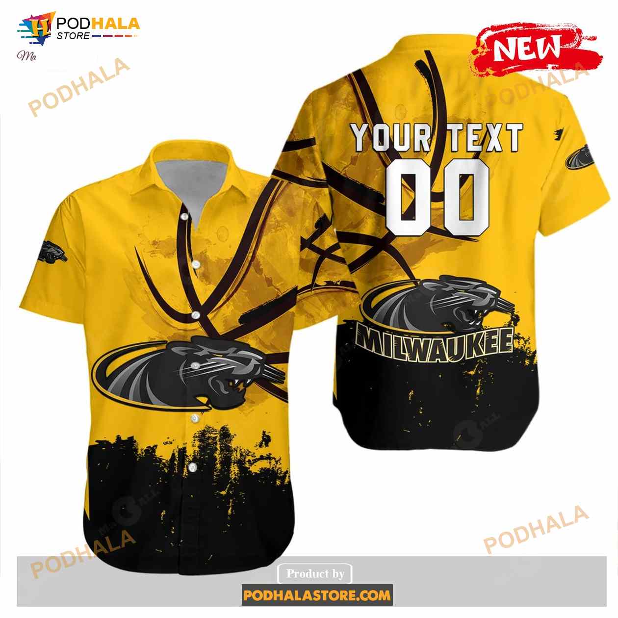 Personalized Wisconsin Milwaukee Panthers NCAA Basketball Net Grunge Pattern Funny Hawaiian Shirt Personalized Wisconsin Milwaukee Panthers NCAA Basketball Net Grunge Pattern Funny Hawaiian Shirt