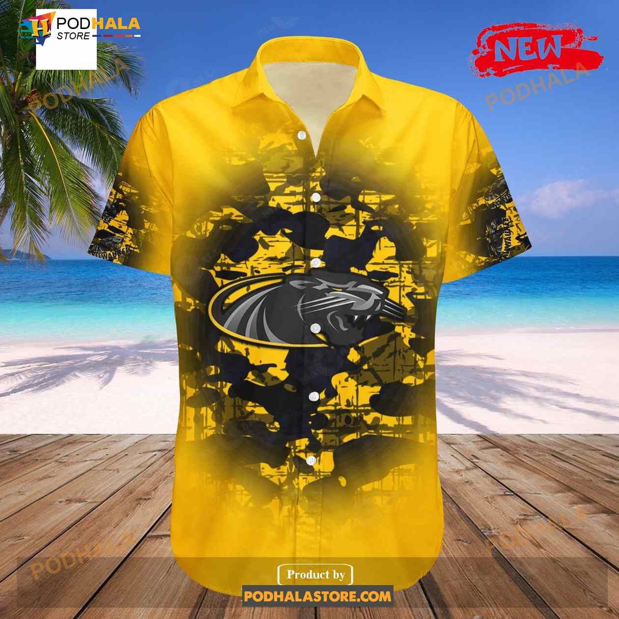 Personalized Wisconsin Milwaukee Panthers NCAA Camouflage Vintage Funny Hawaiian Shirt Personalized Wisconsin Milwaukee Panthers NCAA Camouflage Vintage Funny Hawaiian Shirt