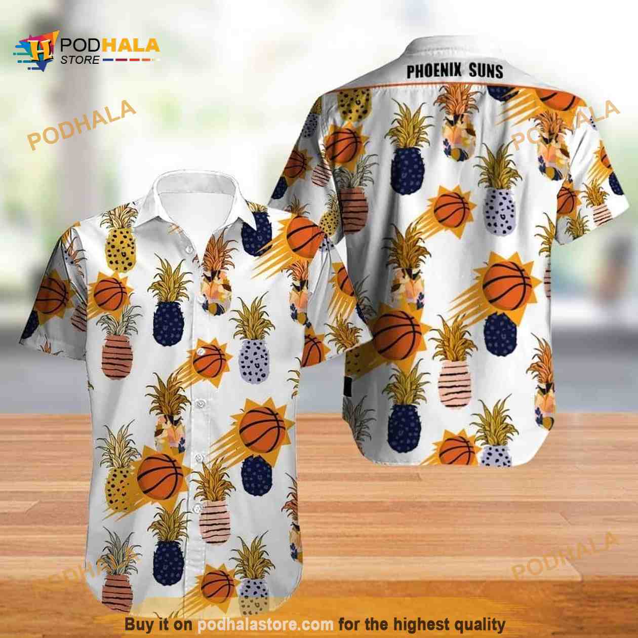 Phoenix Suns NBA Hawaiian Shirt Flower Summer Beach Lovers Gift Phoenix Suns NBA Hawaiian Shirt Flower Summer Beach Lovers Gift