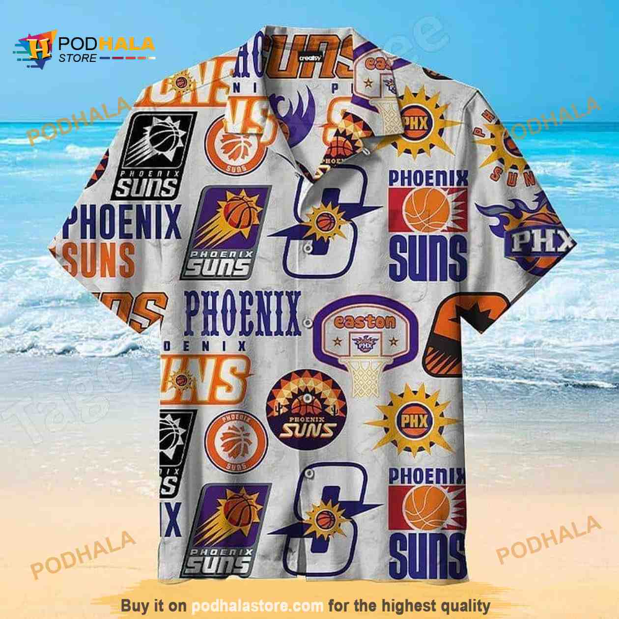 Phoenix Suns NBA Hawaiian Shirt Gift For Beach Lovers Phoenix Suns NBA Hawaiian Shirt Gift For Beach Lovers