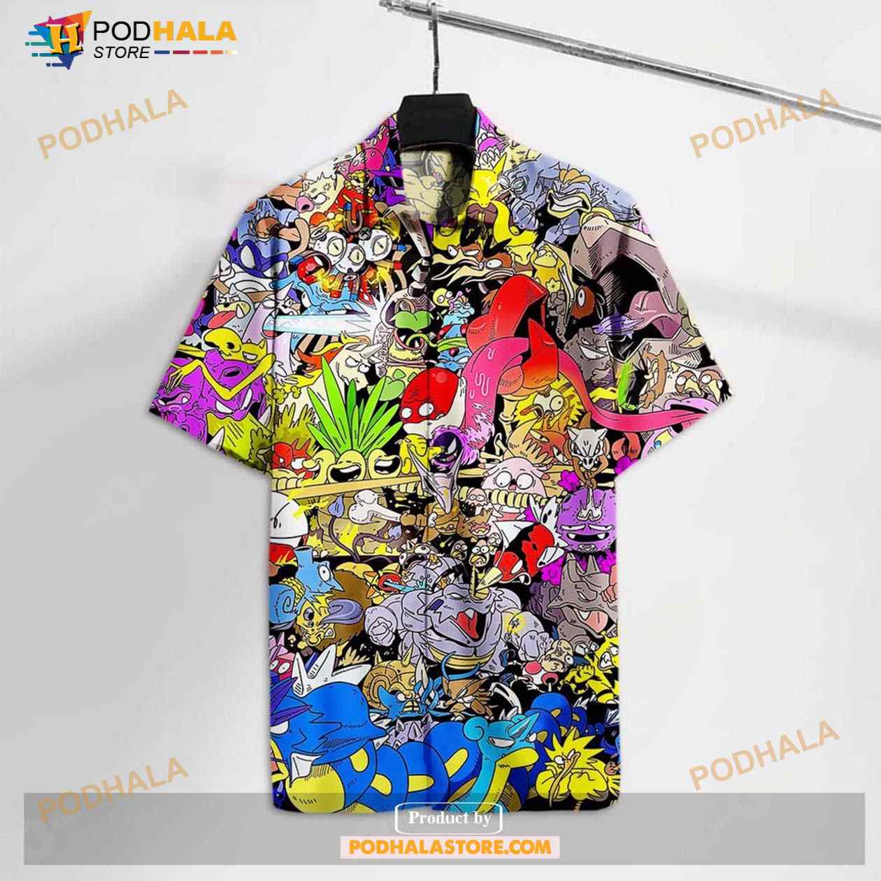 Pokemon Pkm Funny Fighting 2023 Funny Hawaiian Shirt Pokemon Pkm Funny Fighting 2023 Funny Hawaiian Shirt