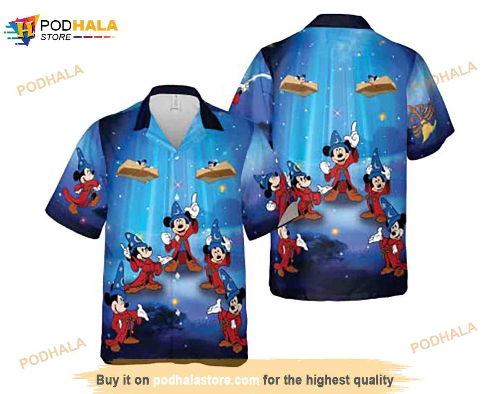 Prochoice Funny Hawaiian Shirt For Men Sorcerer Mickey Prochoice Funny Hawaiian Shirt For Men Sorcerer Mickey