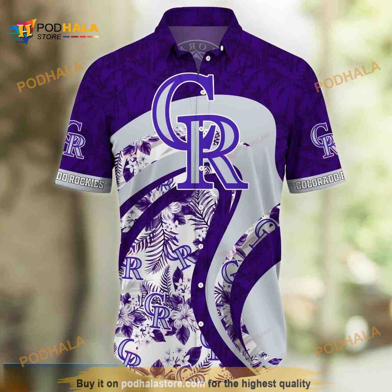 Purple MLB Colorado Rockies Funny Hawaiian Shirt Tropical Flowers Summer Beach Gift Purple MLB Colorado Rockies Funny Hawaiian Shirt Tropical Flowers Summer Beach Gift
