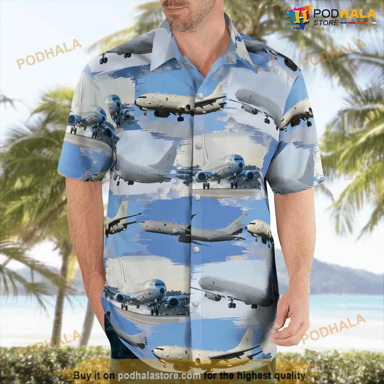 Raf Boeing P-8a Poseidon-mra1 Hawaiian Shirt Raf Boeing P-8a Poseidon-mra1 Hawaiian Shirt