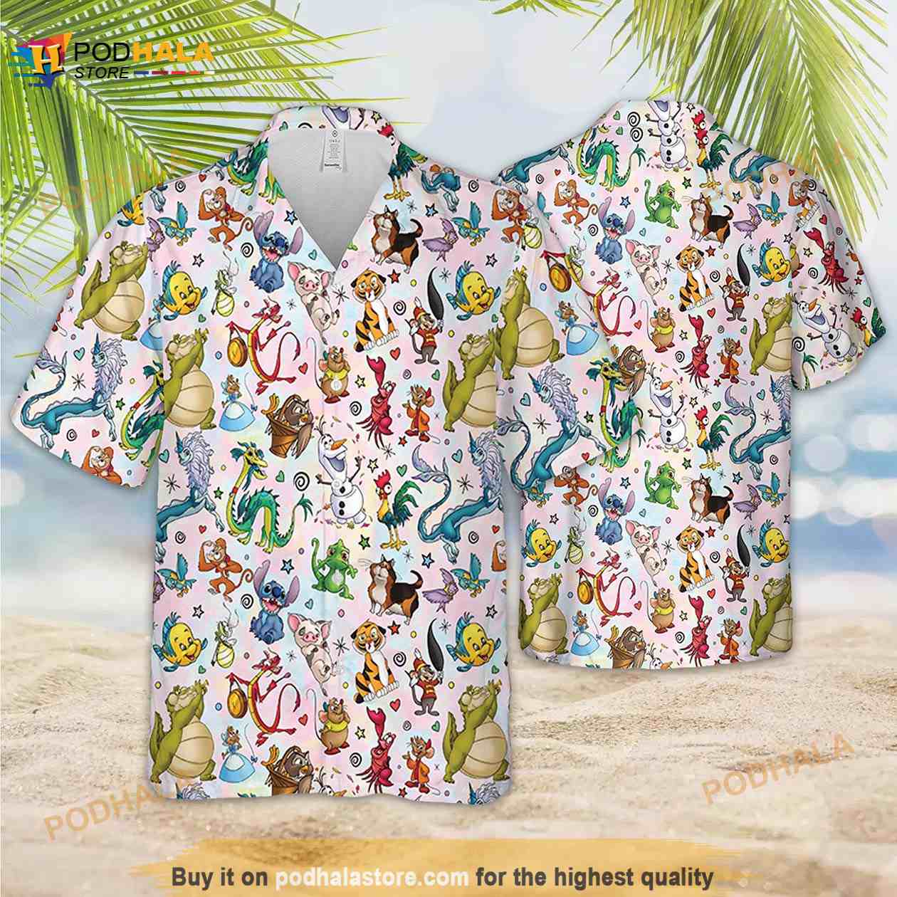 Retro Disney Characters Funny Hawaiian Shirt For Disney Lovers Retro Disney Characters Funny Hawaiian Shirt For Disney Lovers