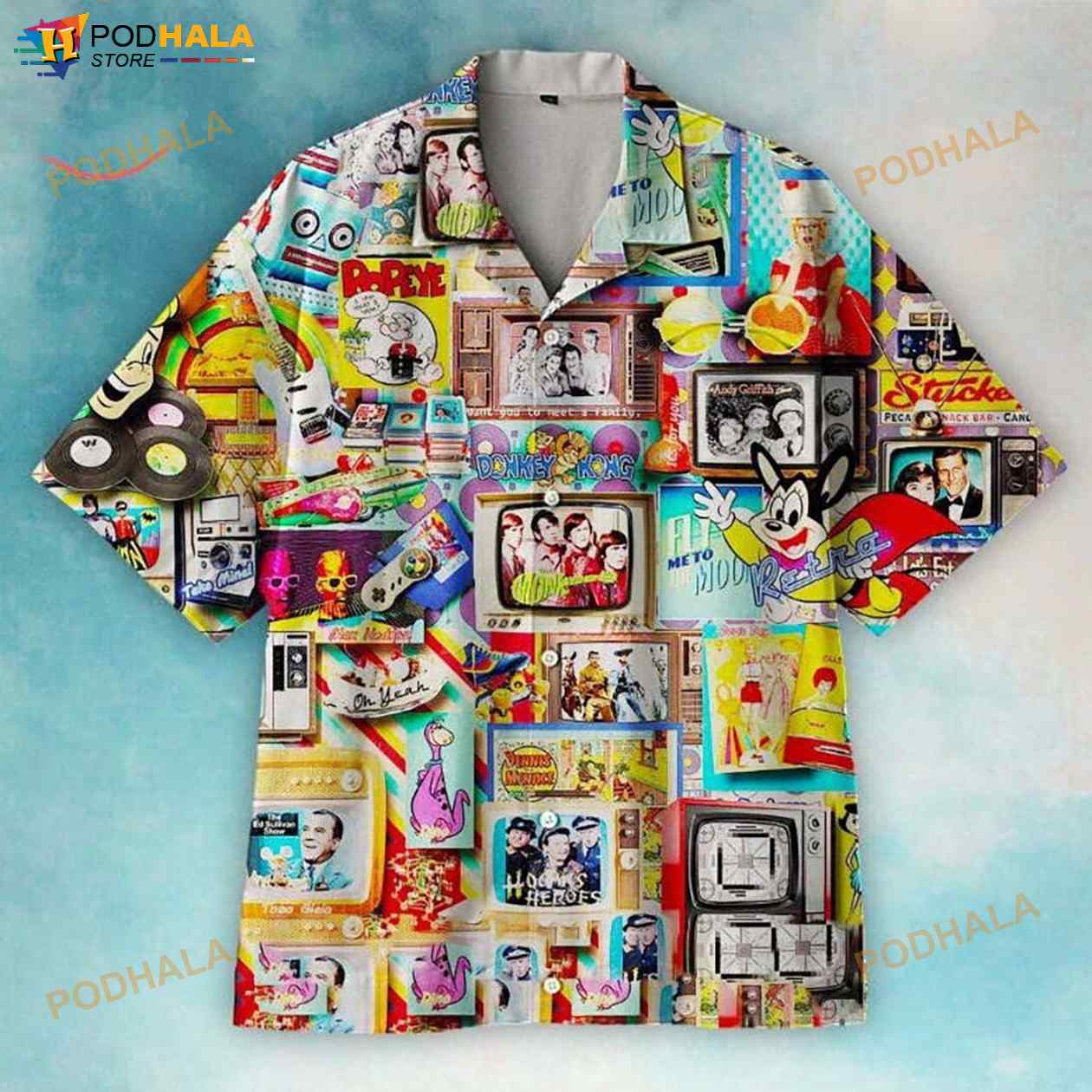 Retro Fabulous 3D Funny Hawaiian Shirt Retro Fabulous 3D Funny Hawaiian Shirt