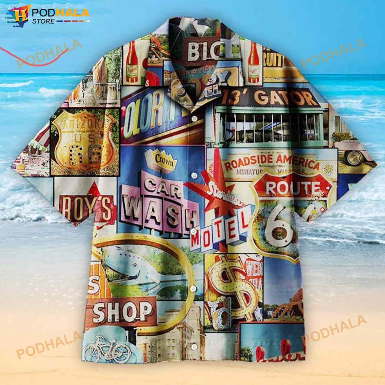 Retro Shop Universal 3D Funny Hawaiian Shirt Retro Shop Universal 3D Funny Hawaiian Shirt