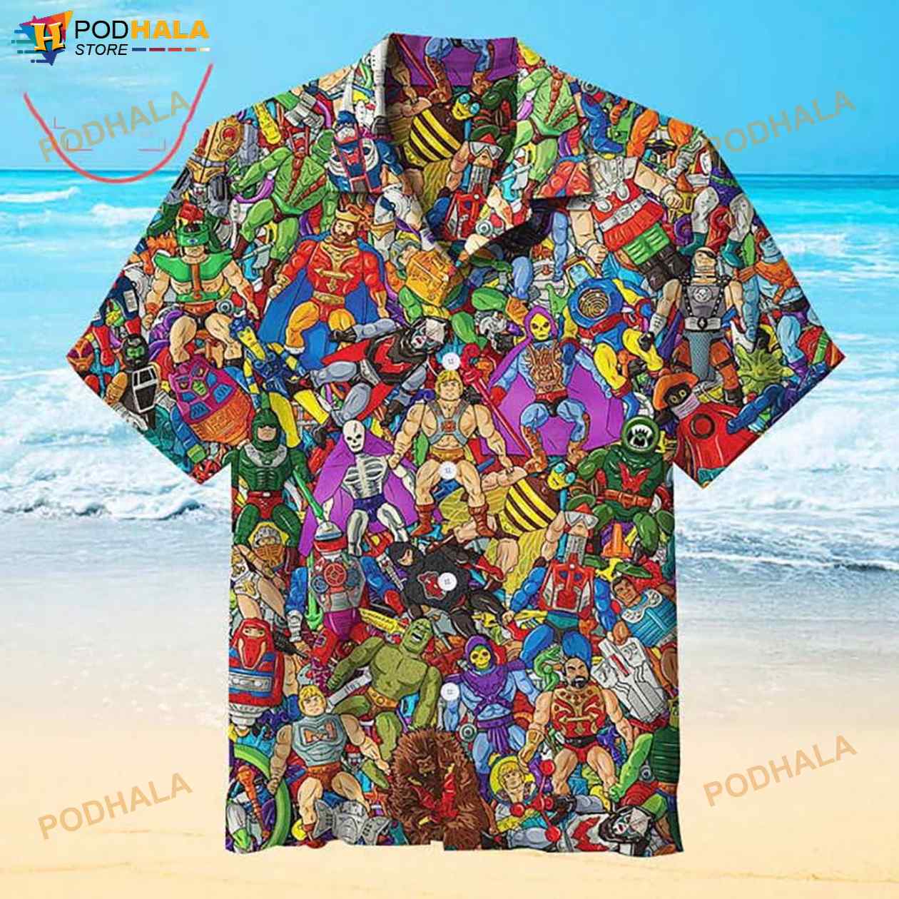 Retro Toys 3D Funny Hawaiian Shirt Retro Toys 3D Funny Hawaiian Shirt