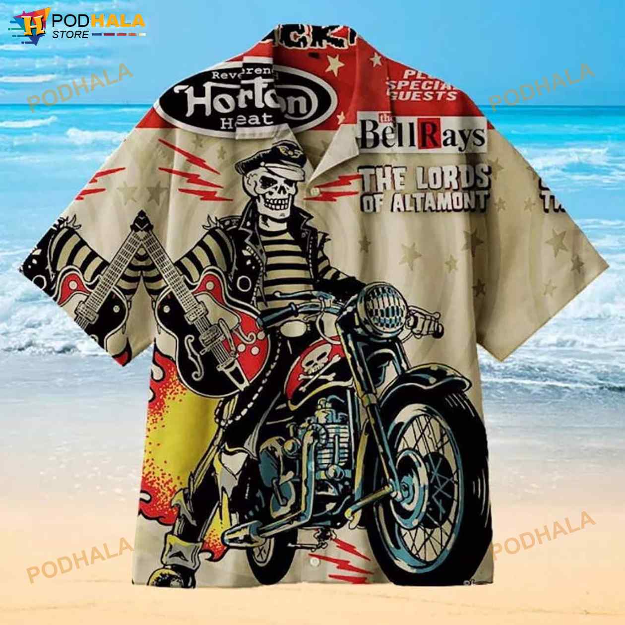 Rockabilly Biker 3D Funny Hawaiian Shirts Rockabilly Biker 3D Funny Hawaiian Shirts
