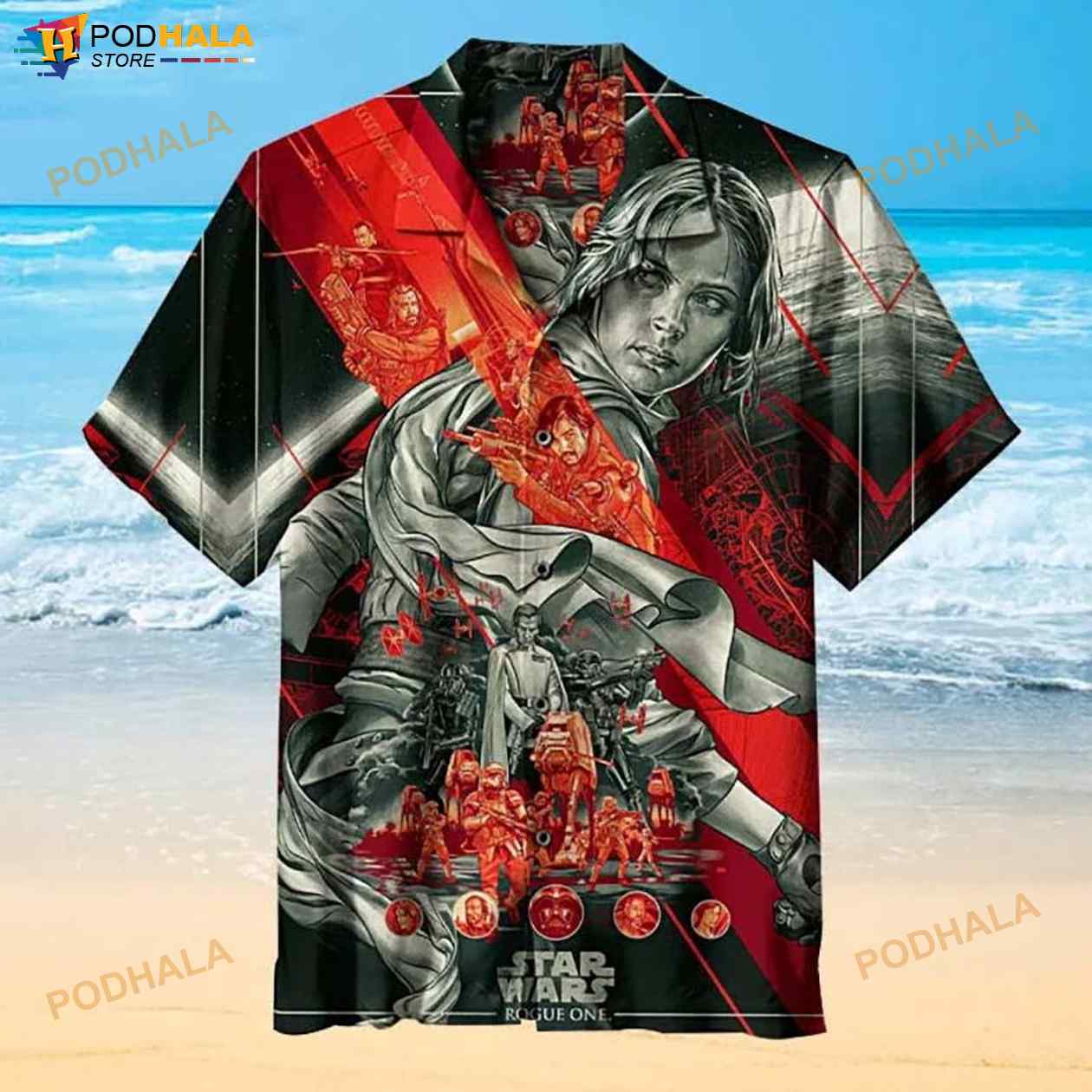 Rogue One 3D Funny Hawaiian Shirt Rogue One 3D Funny Hawaiian Shirt