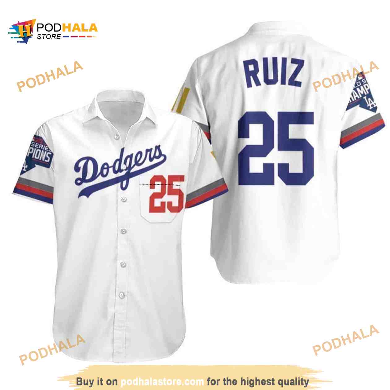 Ruiz 25 Los Angeles Dodgers Funny Hawaiian Shirt Gift For Sport Fans Ruiz 25 Los Angeles Dodgers Funny Hawaiian Shirt Gift For Sport Fans