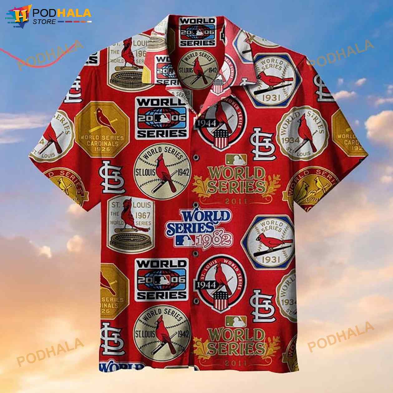 Saint Louis Cardinals 3D Funny Hawaiian Shirt Saint Louis Cardinals 3D Funny Hawaiian Shirt