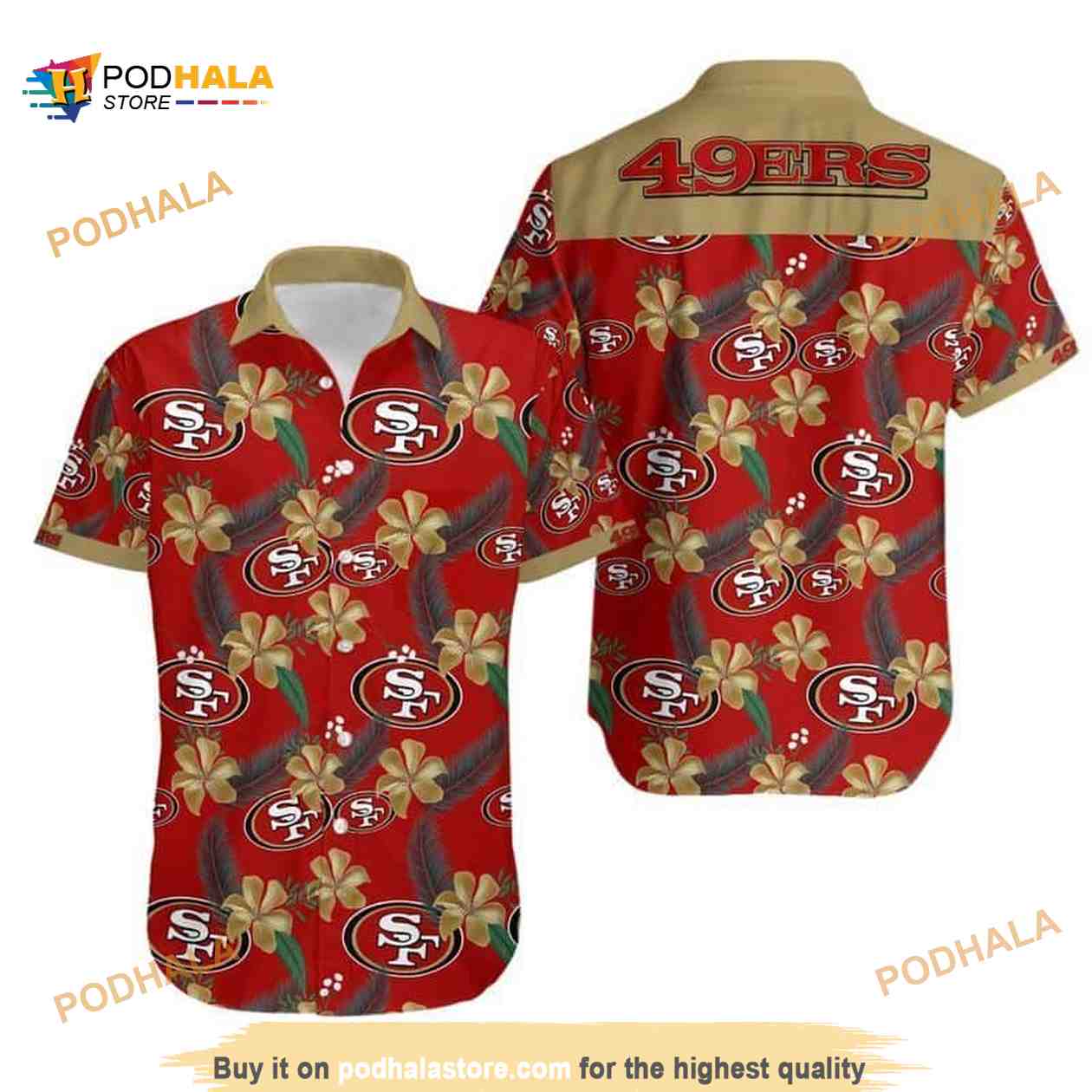 San Francisco 49ers Funny Hawaiian Shirt Gift For NFL Fans San Francisco 49ers Funny Hawaiian Shirt Gift For NFL Fans