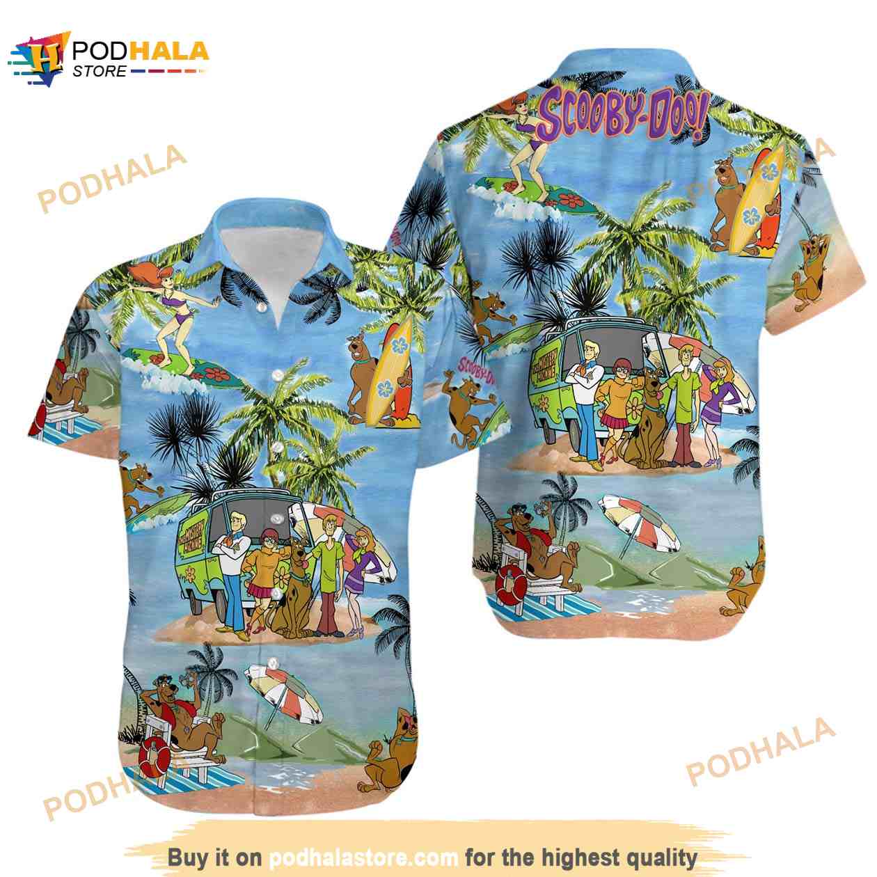 Scooby Doo Funny Hawaiian Shirt Scooby Doo Funny Hawaiian Shirt