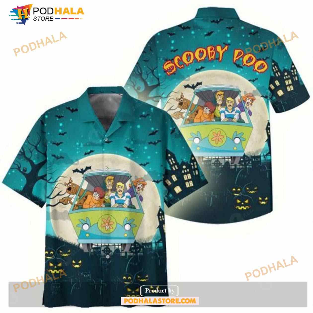 Scooby-Doo Scooby Poo Scary Halloween Amazing Funny Hawaiian Shirt Scooby-Doo Scooby Poo Scary Halloween Amazing Funny Hawaiian Shirt