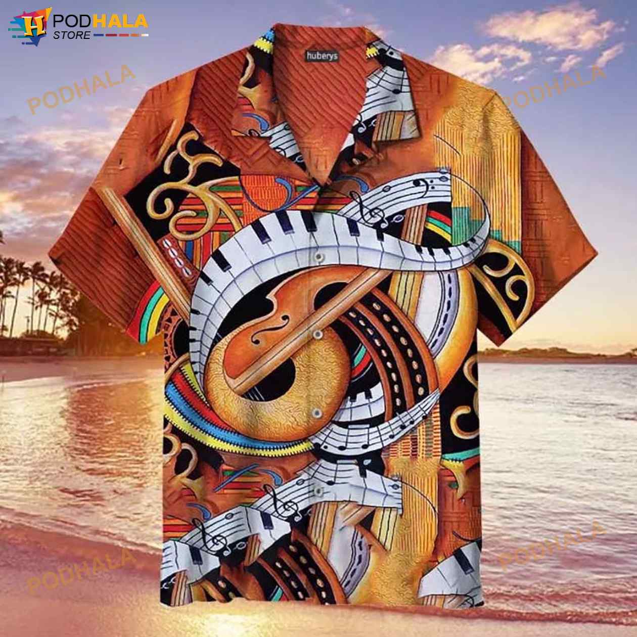 Sound Of Soul Strings 3D Funny Hawaiian Shirt Sound Of Soul Strings 3D Funny Hawaiian Shirt
