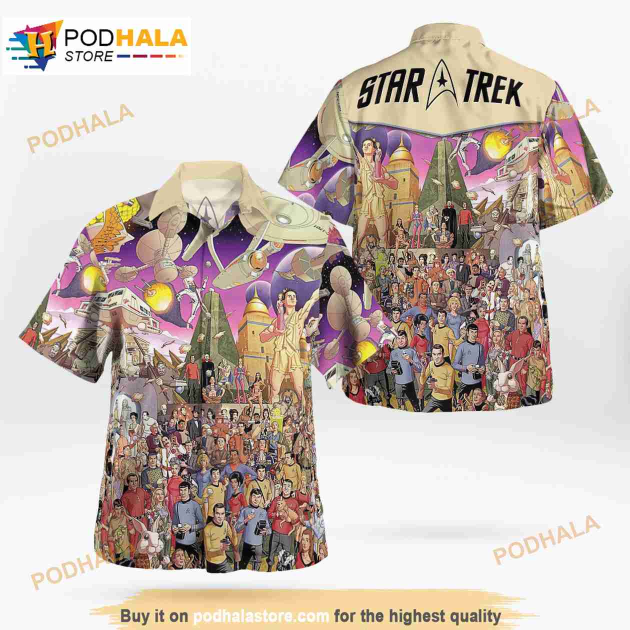 Star Trek The Original Series 50th Anniversary Comics 3D Funny Hawaiian Shirt Star Trek The Original Series 50th Anniversary Comics 3D Funny Hawaiian Shirt