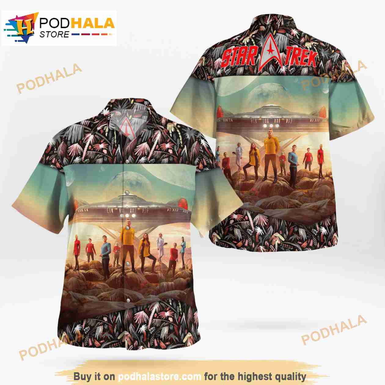 Star Trek Tropical Palms 3D Funny Hawaiian Shirt Star Trek Tropical Palms 3D Funny Hawaiian Shirt