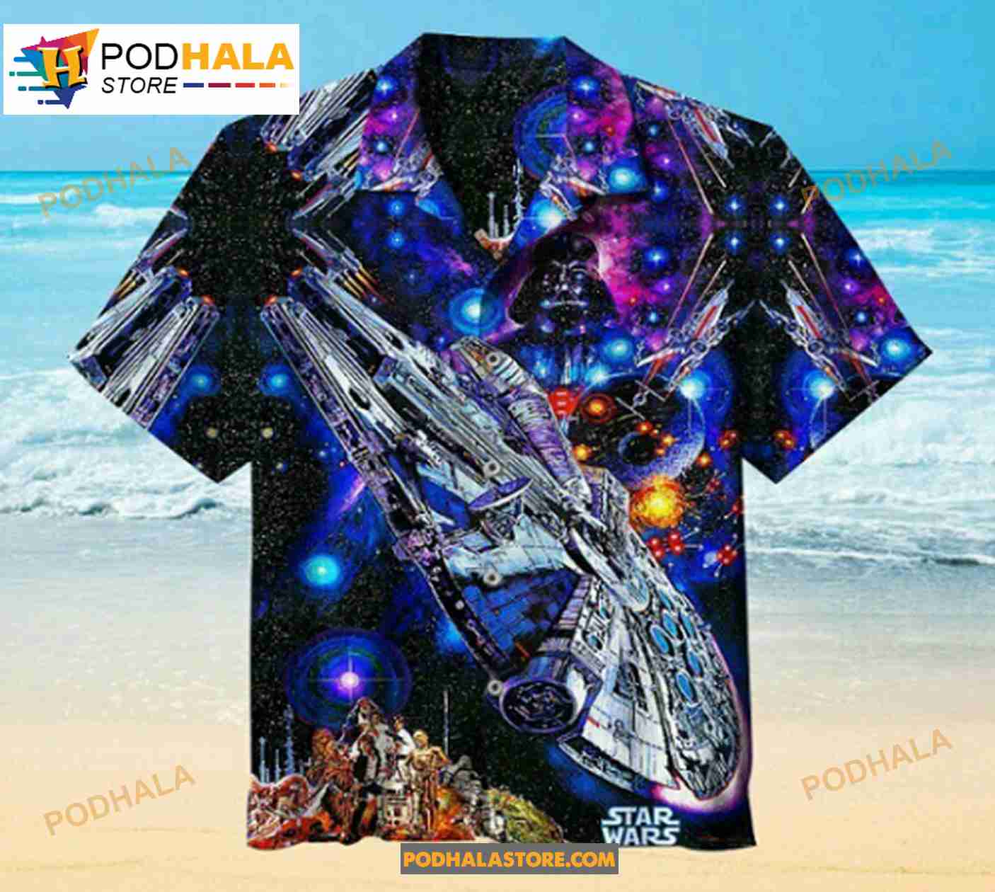 Star Wars Father Beach Summer Beach Party Family Trip Hawaiian Shirt Star Wars Father Beach Summer Beach Party Family Trip Hawaiian Shirt