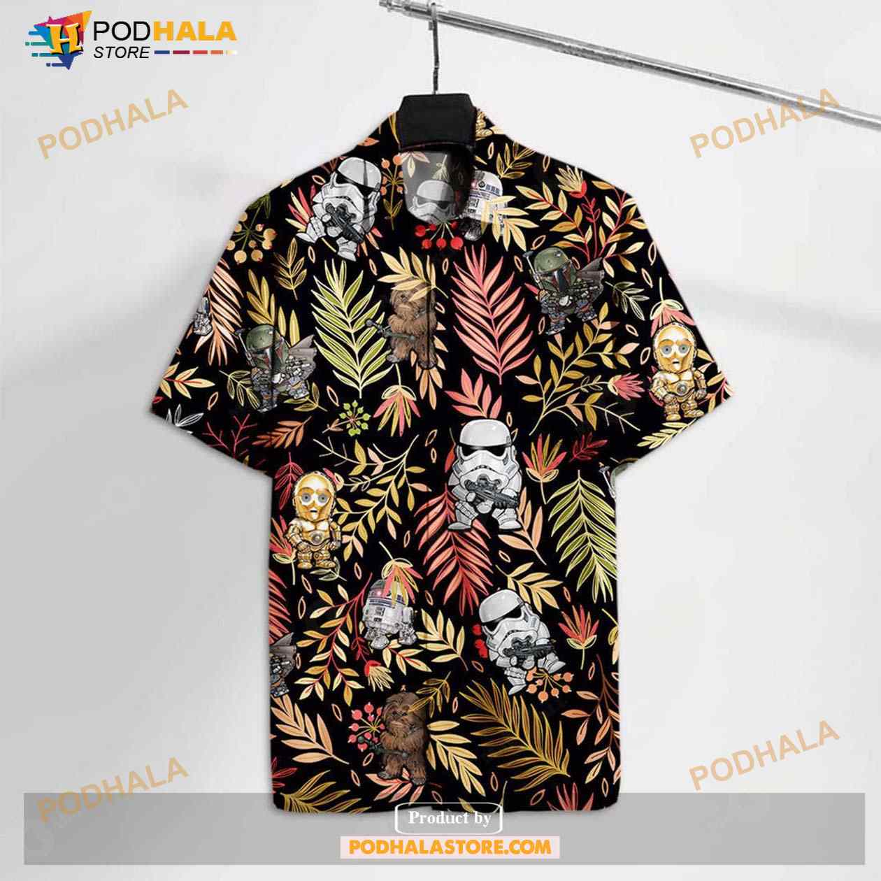 Sw Ian Chibi Trooper Chewie And Robots Amazing Funny Hawaiian Shirt Sw Ian Chibi Trooper Chewie And Robots Amazing Funny Hawaiian Shirt