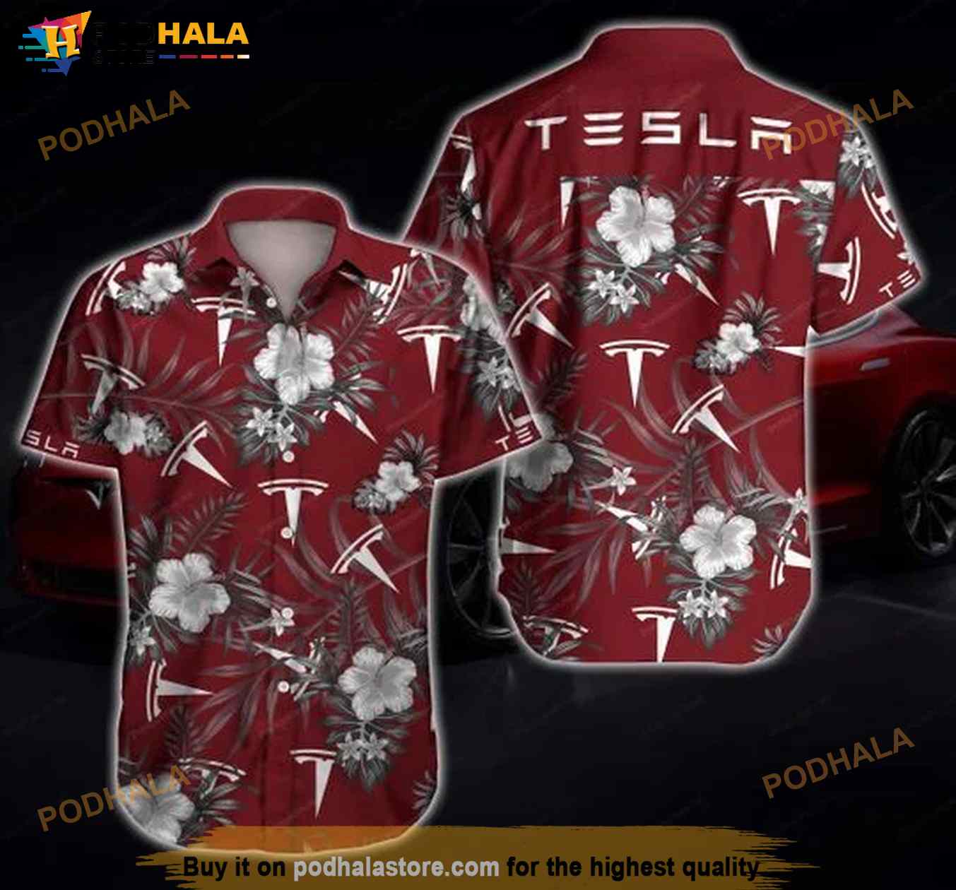 Tesla Hawaiian Shirt Tesla Hawaiian Shirt