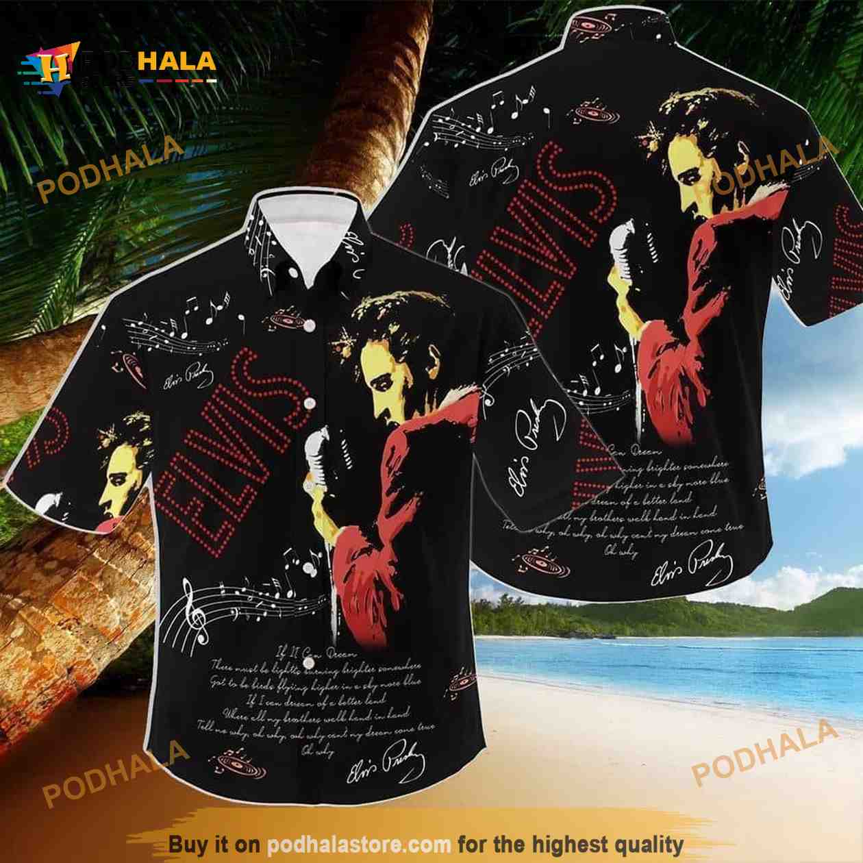 The King Of Rock And Roll Elvis Presley Hawaiian Shirt Gift For Music Lovers The King Of Rock And Roll Elvis Presley Hawaiian Shirt Gift For Music Lovers