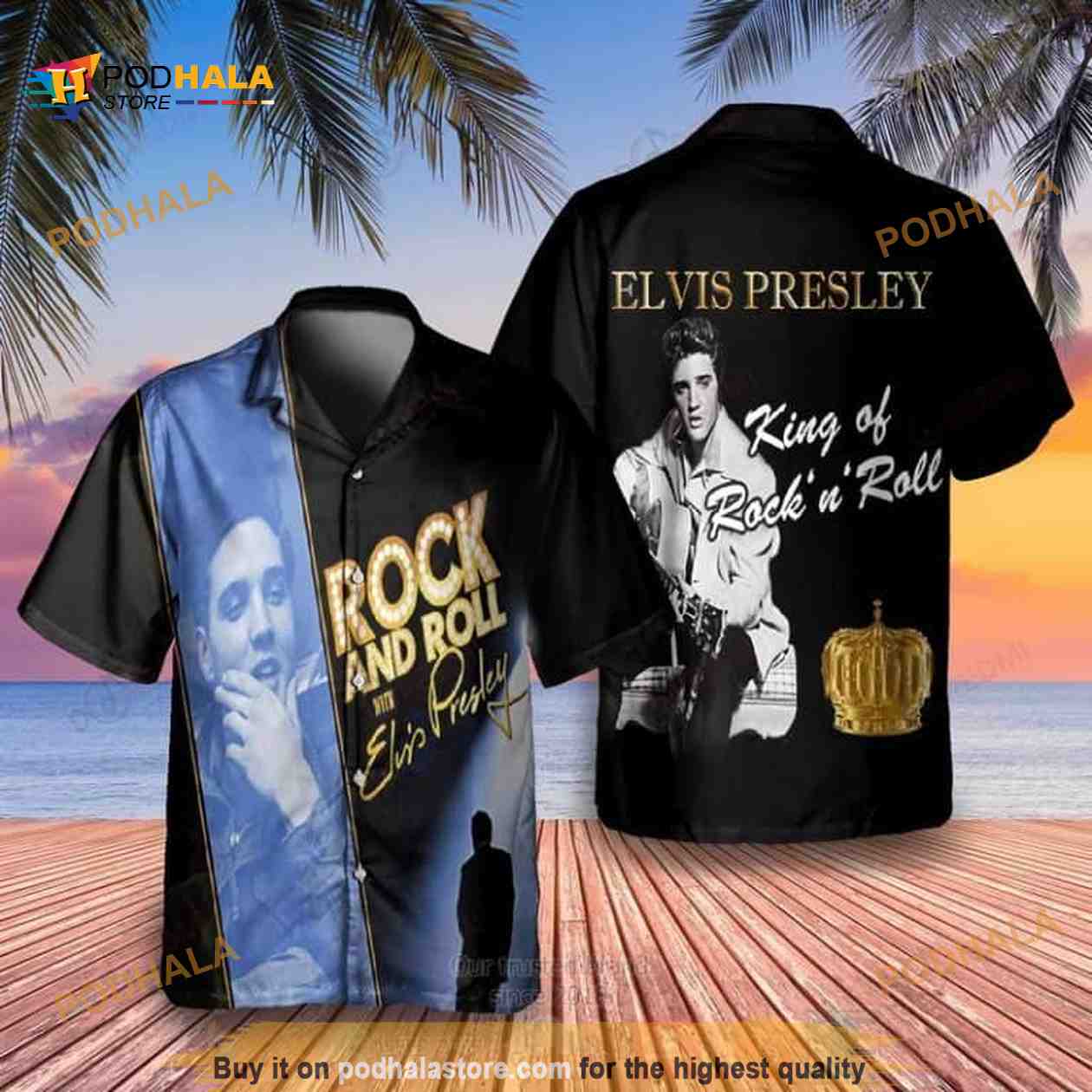 The King Of Rock And Roll Elvis Presley Hawaiian Shirt Gift For Rock Lovers The King Of Rock And Roll Elvis Presley Hawaiian Shirt Gift For Rock Lovers