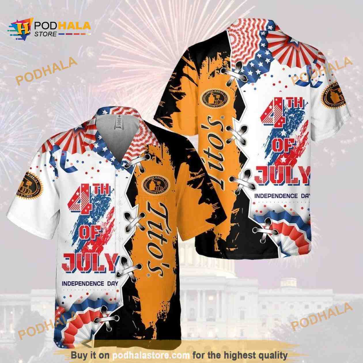 Tito’s Funny Hawaiian Shirt 4th Of July Independence Day Tito’s Funny Hawaiian Shirt 4th Of July Independence Day