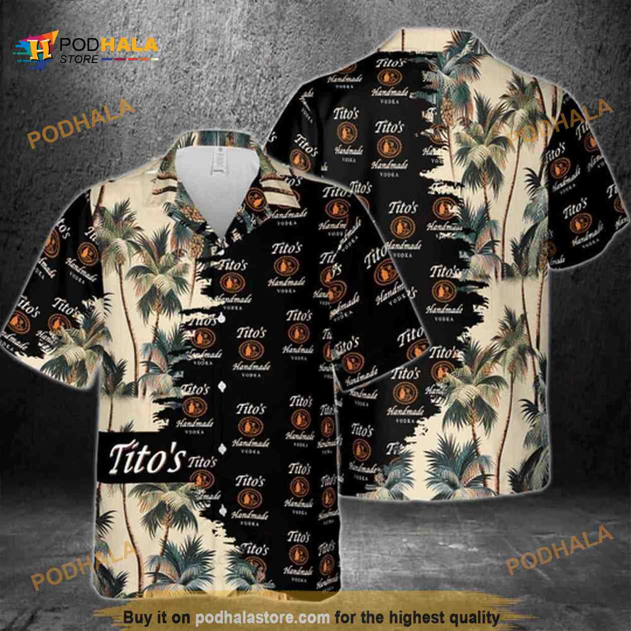Tito’s Funny Hawaiian Shirt Palm Tree Gift For Vodka Drinkers Tito’s Funny Hawaiian Shirt Palm Tree Gift For Vodka Drinkers
