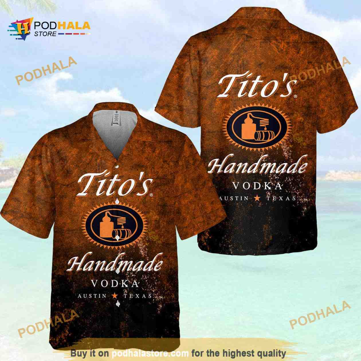 Tito’s Handmade Vodka Funny Hawaiian Shirt Gift For Beach Trip Tito’s Handmade Vodka Funny Hawaiian Shirt Gift For Beach Trip