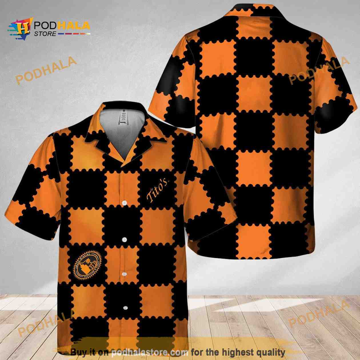 Trendy Gingham Tito’s Vodka Funny Hawaiian Shirt Beach Gift For Friend Trendy Gingham Tito’s Vodka Funny Hawaiian Shirt Beach Gift For Friend