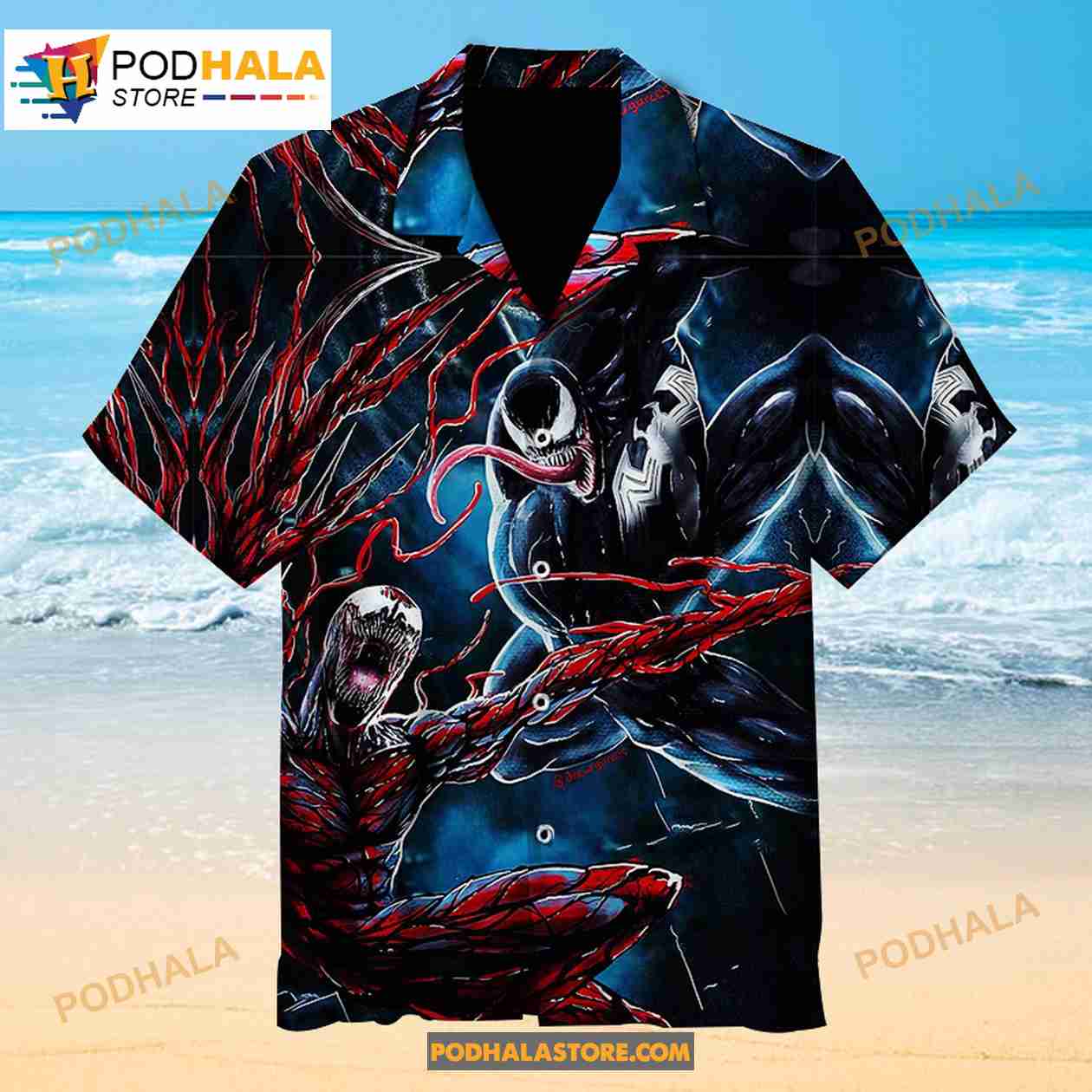Venom Let There Be Carnage Summer For Hawaii Vintage Hawaiian Shirt Venom Let There Be Carnage Summer For Hawaii Vintage Hawaiian Shirt
