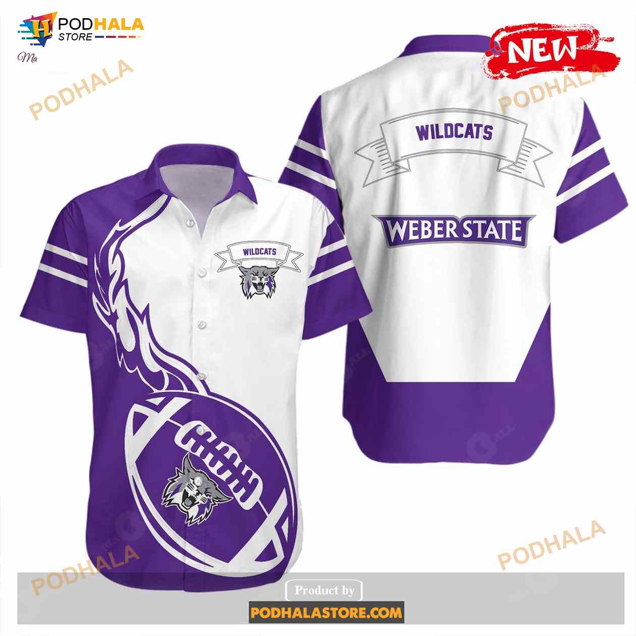 Weber State Wildcats NCAA Flame Ball Design Funny Hawaiian Shirt Weber State Wildcats NCAA Flame Ball Design Funny Hawaiian Shirt