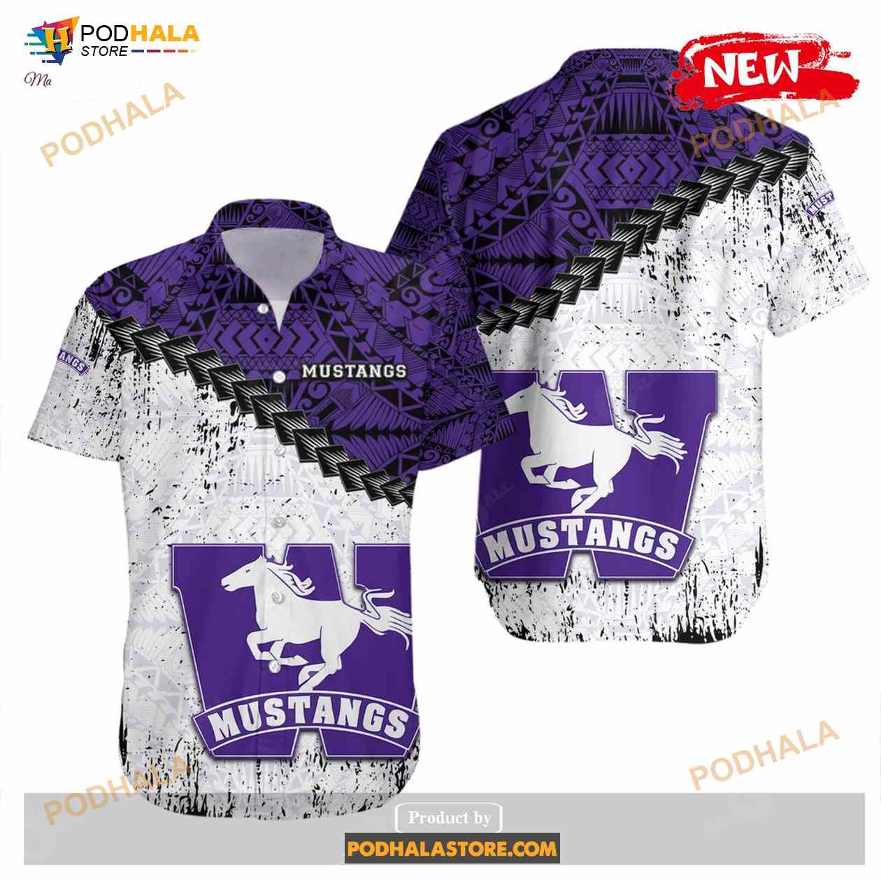 Western Ontario Mustangs NCAA Grunge Polynesian Tattoo Funny Hawaiian Shirt Western Ontario Mustangs NCAA Grunge Polynesian Tattoo Funny Hawaiian Shirt