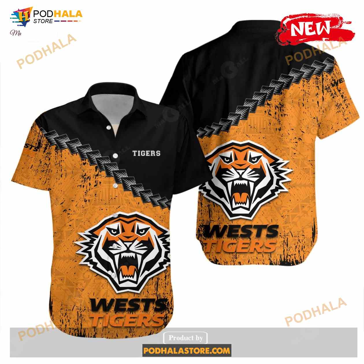 Wests Tigers NCAA Grunge Polynesian Tattoo Wests Tigers NCAA Grunge Polynesian Tattoo
