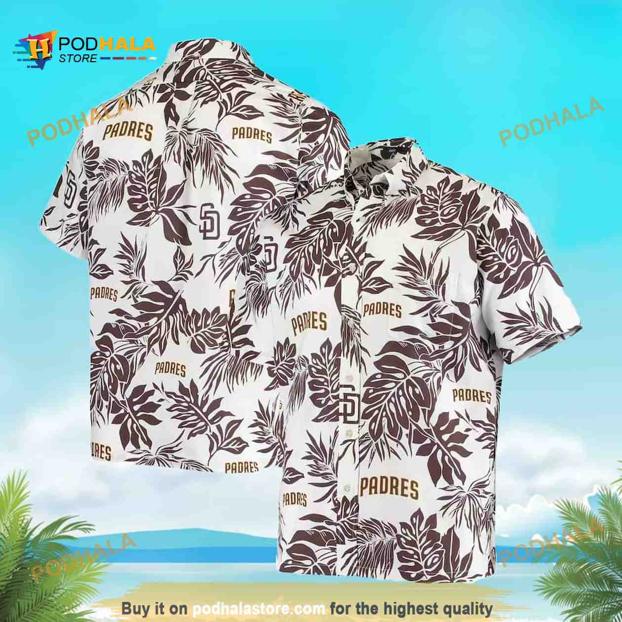 White Aloha San Diego Padres Funny Hawaiian Shirt Tropical Flower Pattern White Aloha San Diego Padres Funny Hawaiian Shirt Tropical Flower Pattern