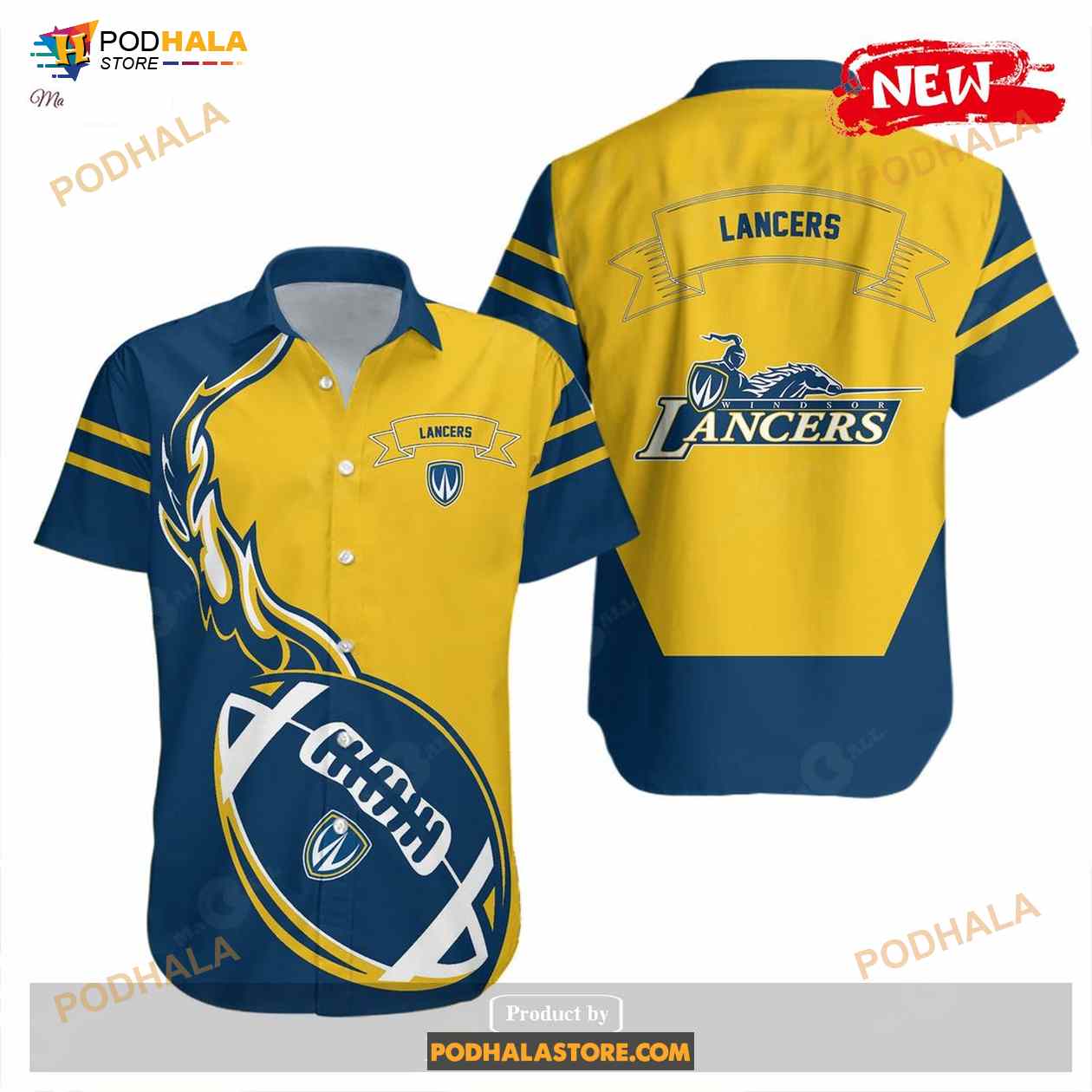 Windsor Lancers NCAA Flame Ball Special Design Funny Hawaiian Shirt Windsor Lancers NCAA Flame Ball Special Design Funny Hawaiian Shirt