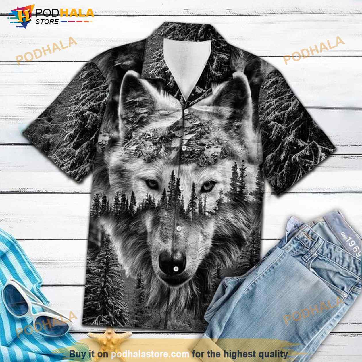 Wolf Animal Lovers Hawaiian Shirt Wolf Animal Lovers Hawaiian Shirt