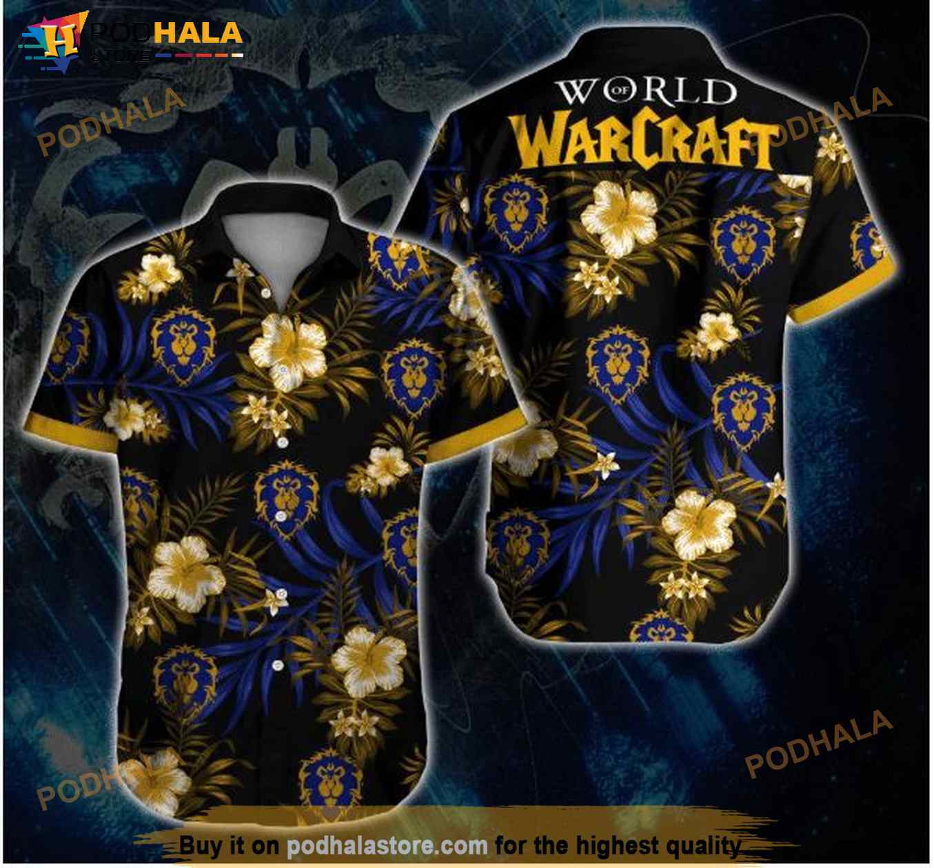World Of Warcraft Alliance Hawaiian Shirt World Of Warcraft Alliance Hawaiian Shirt